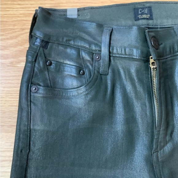 Citizens of Humanity Rocket High Rise Skinny Coated Camo Jeans size 25 - Picture 5 of 14